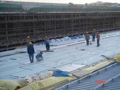 國家會議中心戶外施工現(xiàn)場全景探析